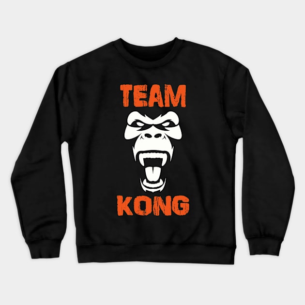 Godzilla vs Kong - Official Team Kong Neon Crewneck Sweatshirt by Pannolinno